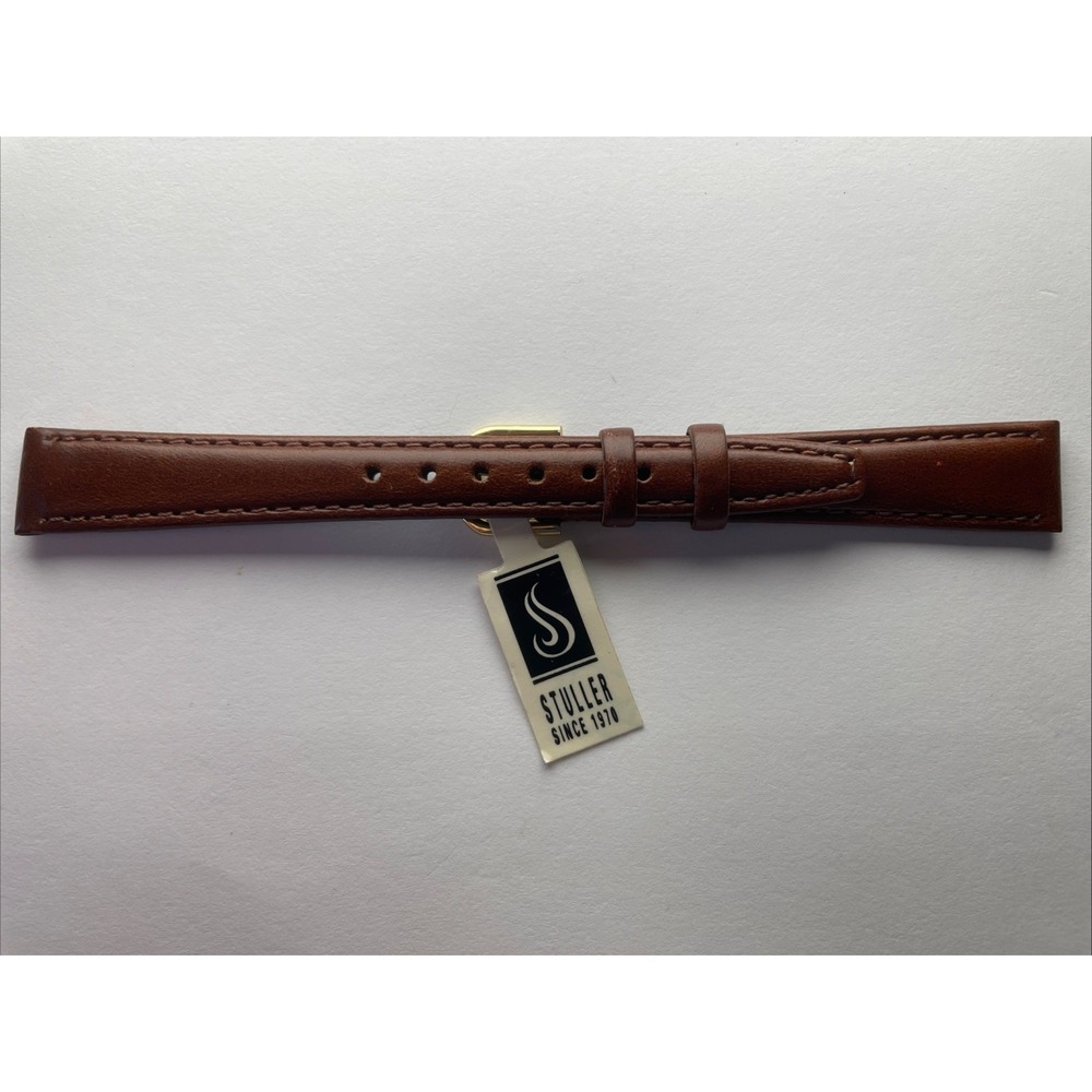Stuller 14mm Saddle Leather Ladies Brown Watch Band